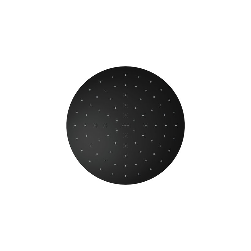 Contemporary Multi Function Rain Shower Head, Matte Black, Square, 1.75 GPM