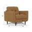 Fauteuil d'appoint en cuir camel