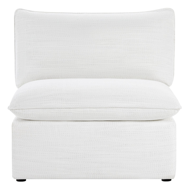 Armless Chair, White