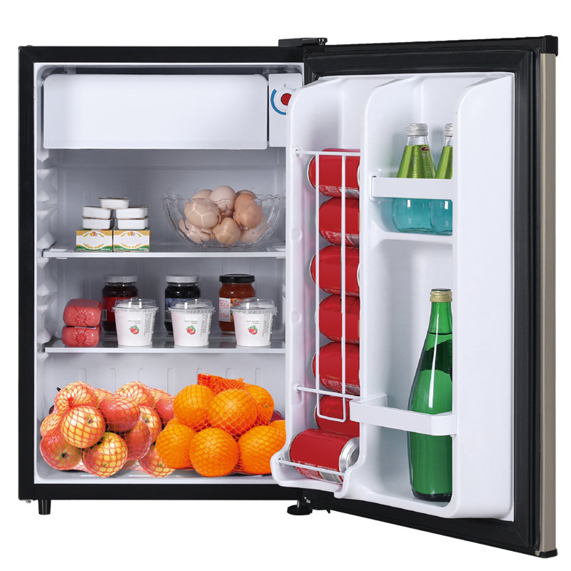 Arctique Chef, 2,5 pieds cubes Pi. Réfrigérateur compact, Acier Inoxydable