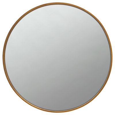 Broadus Metal Round Wall Mirror