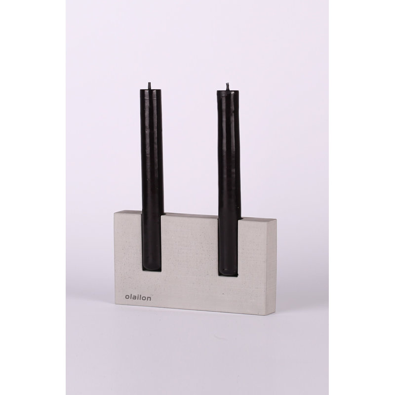 Candly Unscented Scented Tumbler Candle with Concrete Holder
