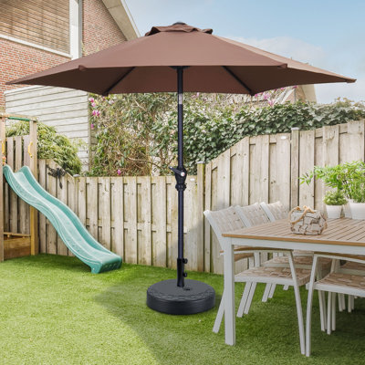 Parasol de patio 7,5 pi avec base