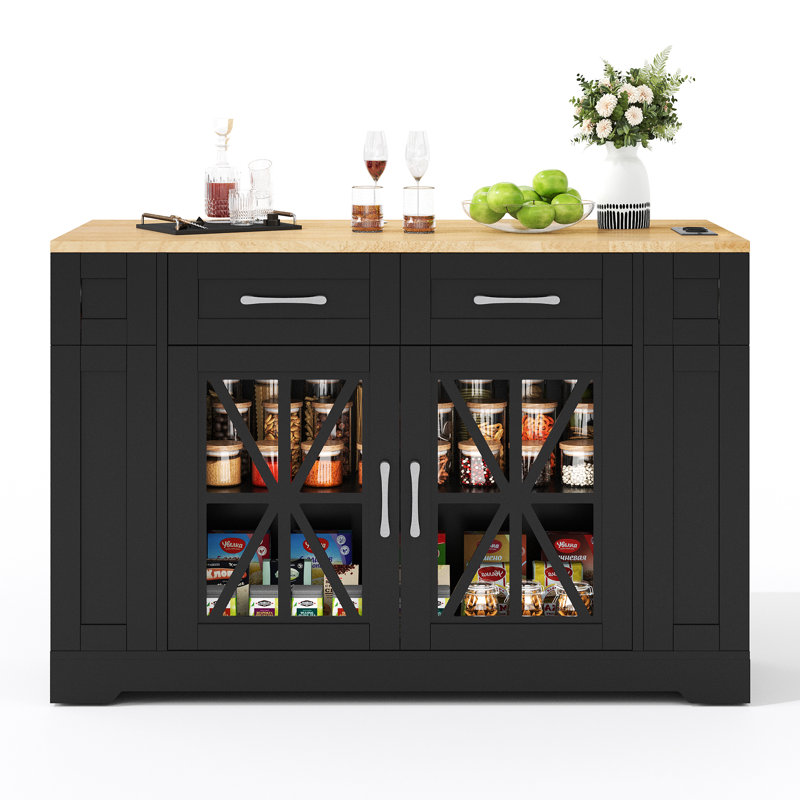 Kitchen Island, Black