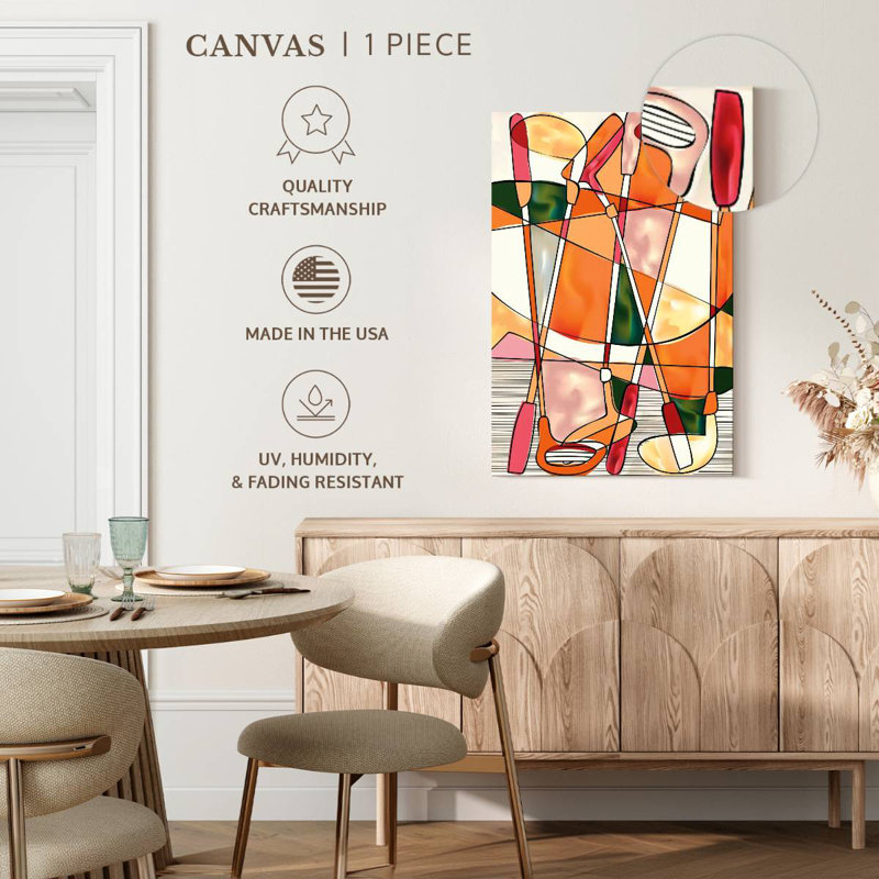 Sireci Abstract Golf, 24" H x 16" W