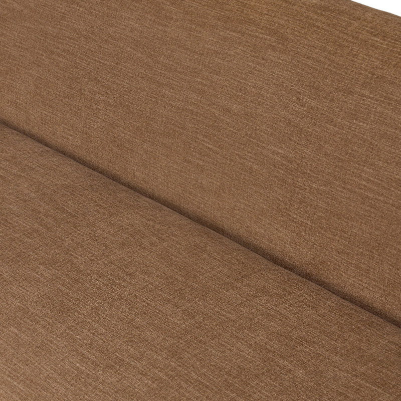 Canapé rembourré 100 po Galilee, 97% polyester / 3% lin / lin ocre Laughlin