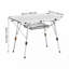 Couche de maille pliante en aluminium pour table de camping