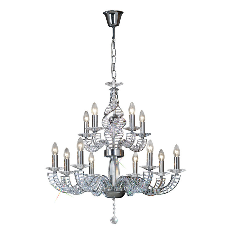 12 - Light Candle Style Chandelier