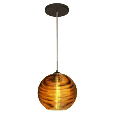 Luminaire sphère suspendu 1 lumières simple Kristall
