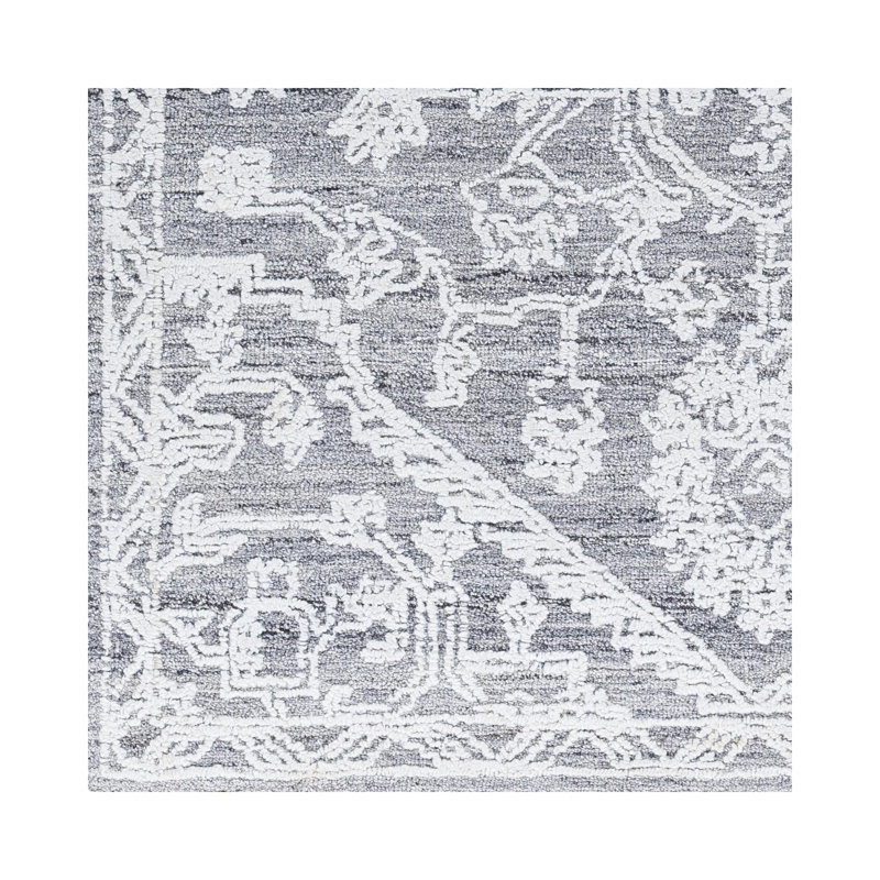 Oriental Area Rug, Rectangle 2' x 3', Gray