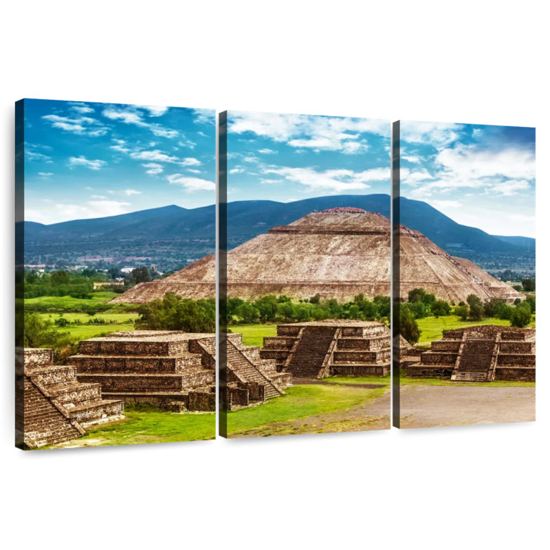Lilie Aztec Pyramid, 32" H x 50" W
