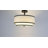 Semi Flush Mount Ceiling Light Fixture, Modern Light Fixtures Ceiling Mount with Fabric Shade, 3-Light Double Drum Lighting Fixtures Close to Ceiling Light for Bedroom-1108802111