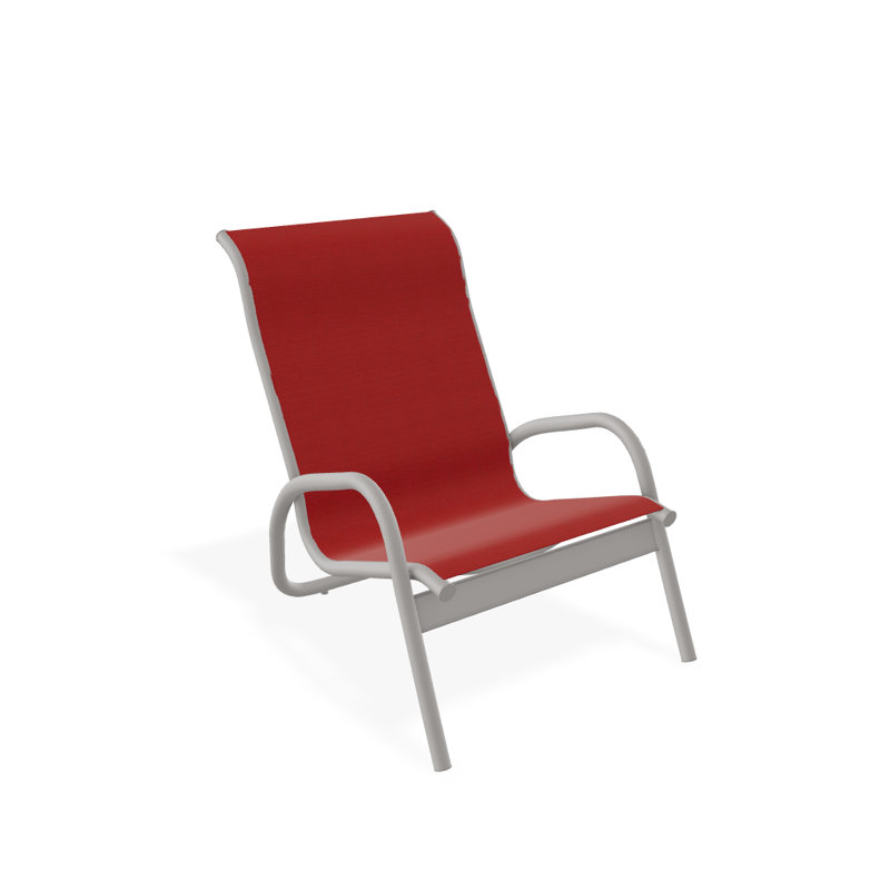Gardenella Patio Chair, Red, Warm Gray
