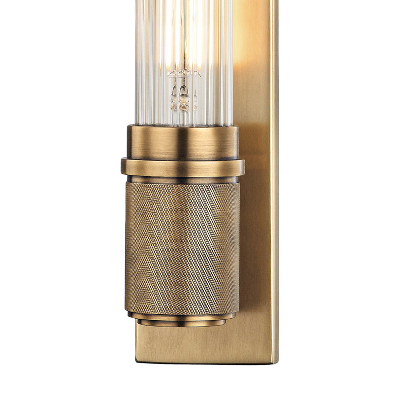 Shaw 1 Light LED Flush Mount, Aged Brass