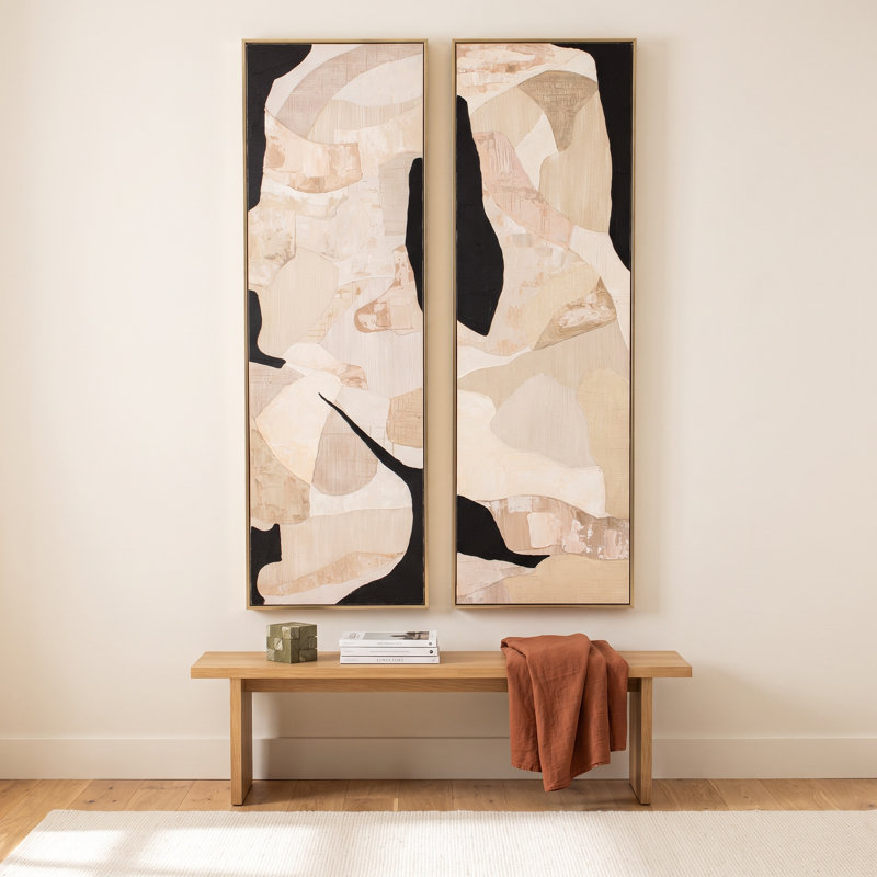  2-Pieces 22X70 Croydon Handpainted Wall Art