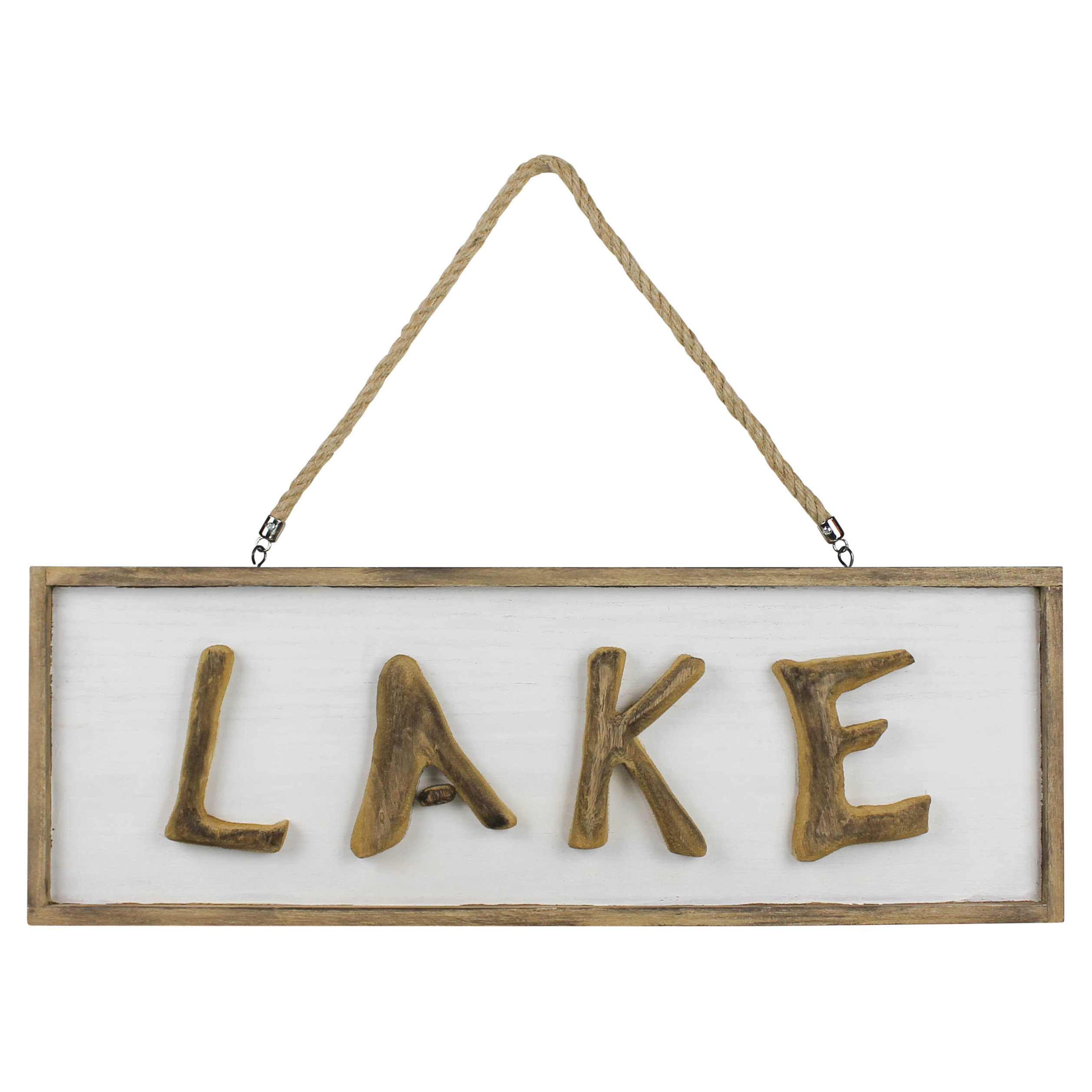 Sign Qith Rope Handle HomArt Lake Sign with Rope Hanger | Wayfair