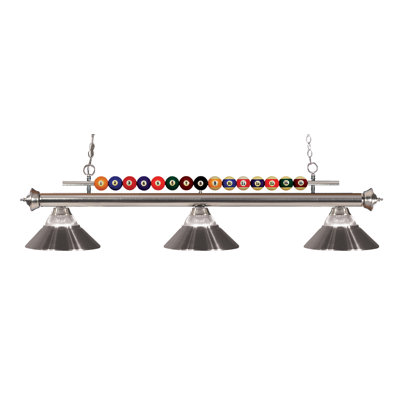 Luminaire suspendu linéaire pour table de billard 3 lumières Chapa