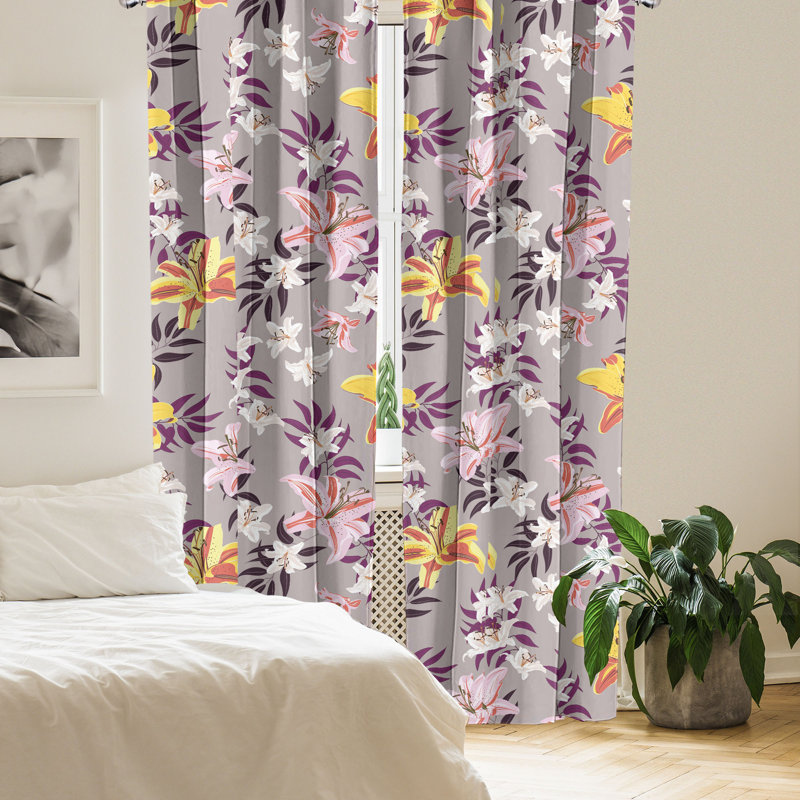 Semi Sheer Curtain Pair, 56" W x 95" L