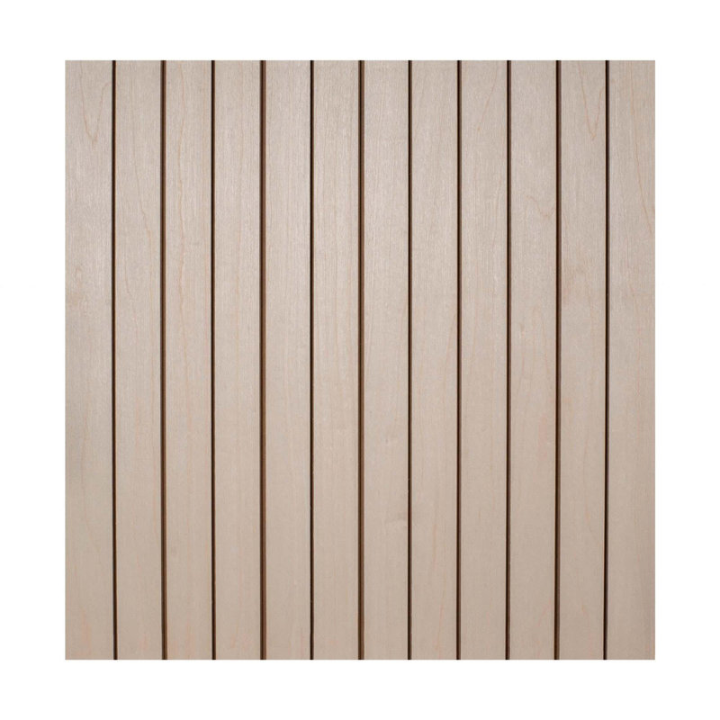 Panneau mural en placage de tambour avec lattes rainurées de 1 po à 30 degrés, flexible, Érable, 4 pi