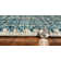 Sedona Striped Tribal Bohemian Teal/Natural Indoor/Outdoor Performance Area Rug