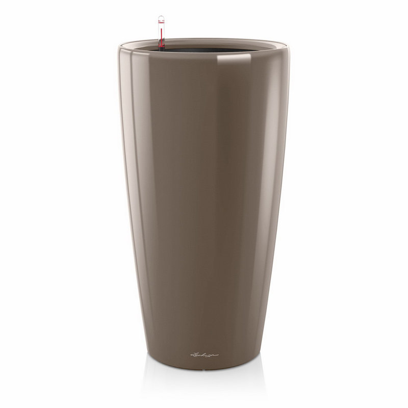 Rondo Pot Planter, Taupe, 75 cm H x 40 cm W x 40 cm D