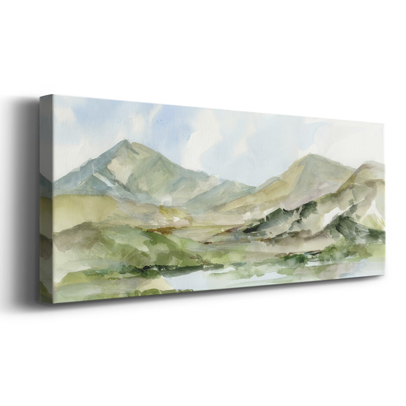 Serene Mountains II - impression sur toile tendue, H 24 po x l 60 po x P 1,5 po