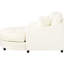 Chaise longue beige de 55 po. Nombre de places assises. Oreillers amovibles. Revêtement en chenille. Fabrication. Lit moderne rembourré en mousse. Siège spacieux. Chenille de luxe. Fabrication solide. Qualité-1129376647