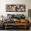 «Rustic Countryside Monochlorals Florals Abstract Flower», reproduction d'art sur toile-98041988-111568203