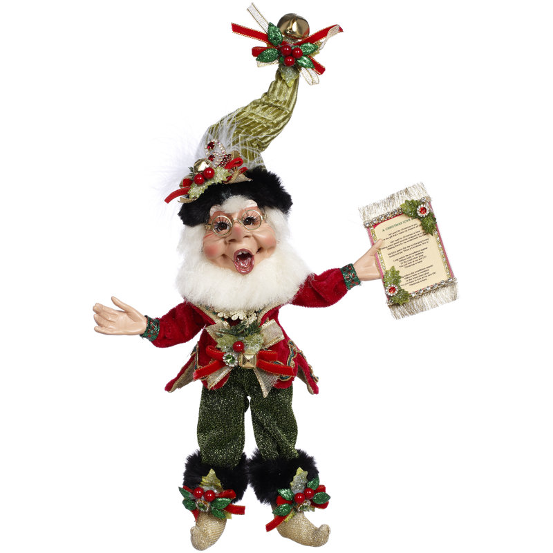 Christmas Carol Elf, Small - 10 Inches