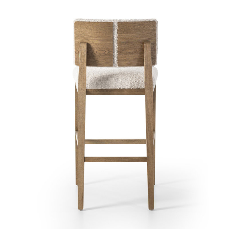 Carlo Stool-Somerton Ash-Counter & Bar, Bar Stool (31.25" Seat Height), White