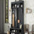 Modern Hallway Hall Tree with Metal Hooks and Storage Space, Multi-Functional Entryway Coat Rack with Shoe Cubbies