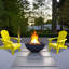 Chaises Adirondack pliantes en résine (ensemble de 2)-1110406065