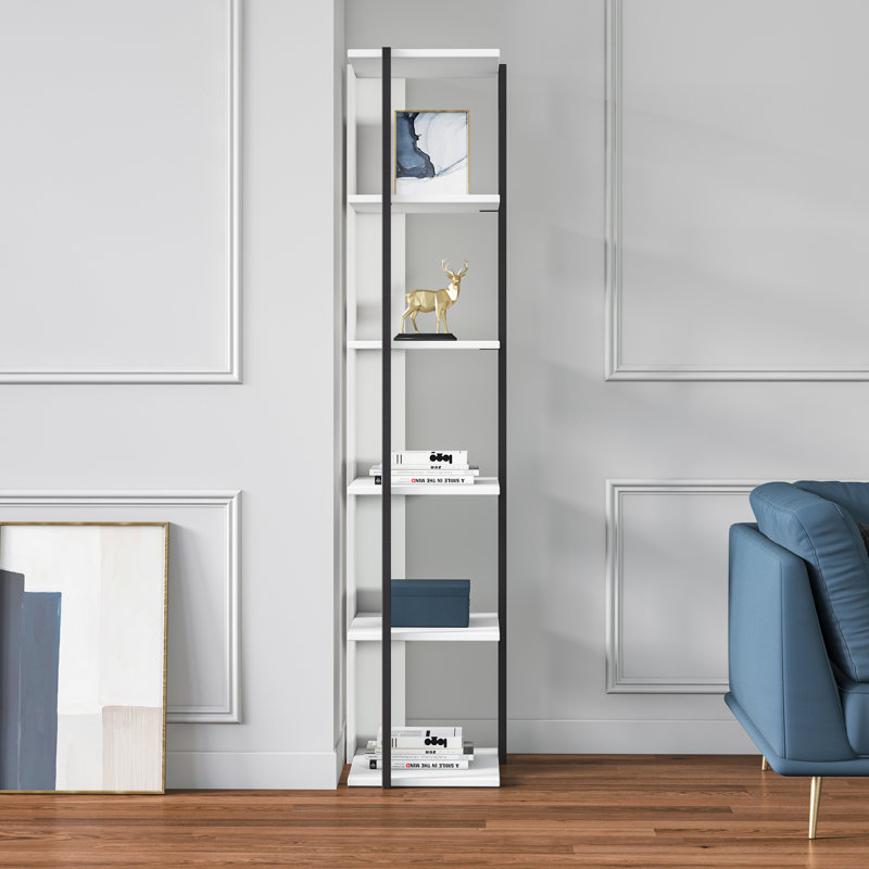 39cm W Corner Bookcase, White