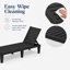 Chaise longue d'extérieur inclinable pour patio avec dossier réglable à 5 positions-133287534