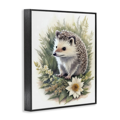 Art hérisson et giclée blanche par Denise Dundon