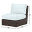 Naomie Armless Patio Chair with Sunbrella® Cushions-98128048
