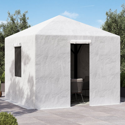 Modern Shades Universal 8' X 8' Winter Cover For Tall Hard Top Patio Gazebo,Heavy Duty Protective Enclosure For Outdoor Storage