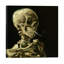 Head Of A Skeleton With A Burning Cigarette by Vincent Van Gogh - Painting on Canvas-972813108-945887121