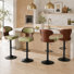 Bois moderne - Tabourets de bar réglables d'appoint