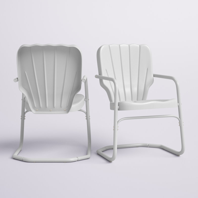 Kasen Premium All-Weather Wicker Outdoor Dining Armchair, White Gloss