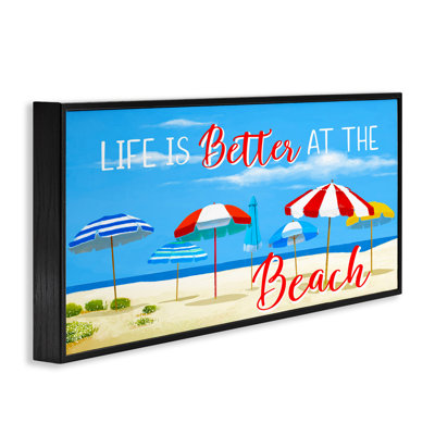 «Better At Beach Scene», art de la giclée encadrée par Lucca Sheppard