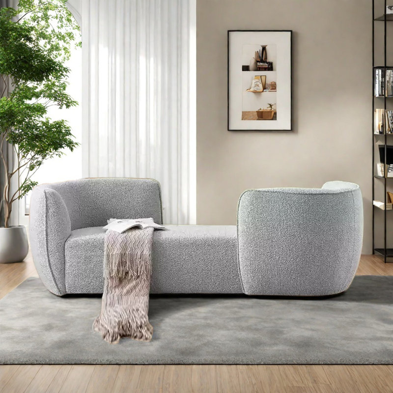 Chaise luxueuse élégante et confortable, Gris