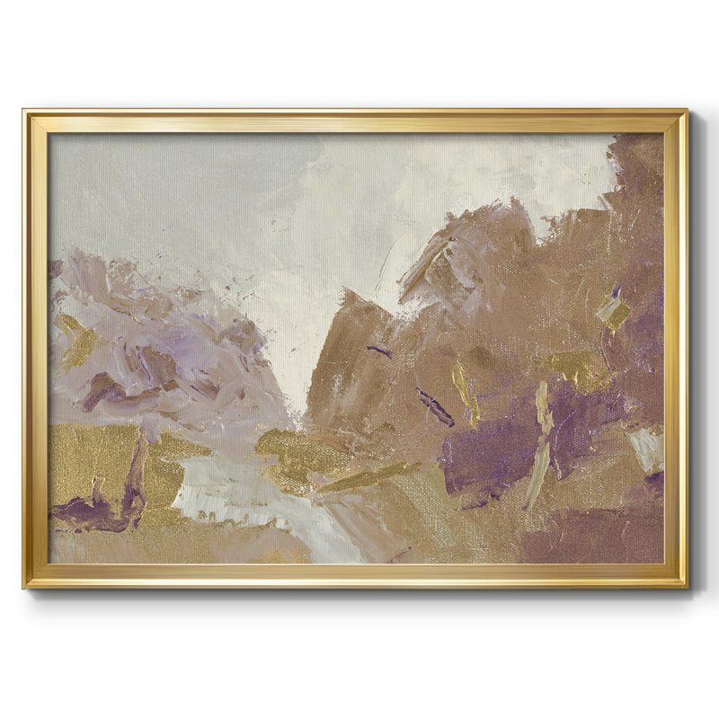 " Fall Clearing Variation 2 ", 30" H x 44" W x 1.5" D, Gold Closed Corner Framed Canvas