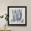 Indigo floral sur lin VI - reproduction encadrée de qualité supérieure - prêt à être accroché - impression encadrée sur papier-1607623001-1607652894-1607622982