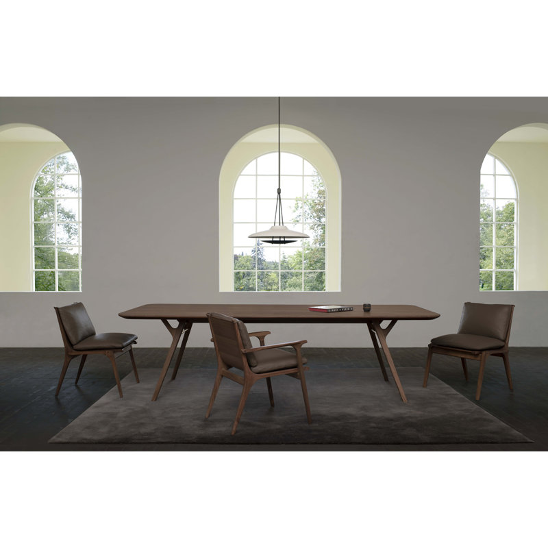 Rén Walnut Wood Dining Table, 28.74" H x 43.31" W x 82.68" L