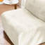 Fauteuil de compression confortable en mousse simple avec repose-pieds, idéal pour les petites maisons, assemblage rapide, coussin moelleux, velours beige, repose-pieds de style décontracté et dortoirs compacts