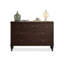 Commodes et commodes rectangulaires en bois massif noyer foncé