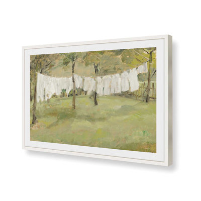 Laundry Day I On Canvas by Lettered & Lined Print