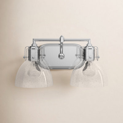Adalia 2 Light Seeded Dimmable Vanity Light