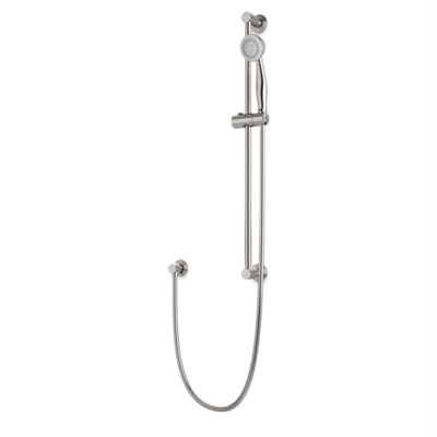 Classic Slidebar Kit With Separate Water Outlet And Hand Shower Brushed Nickel